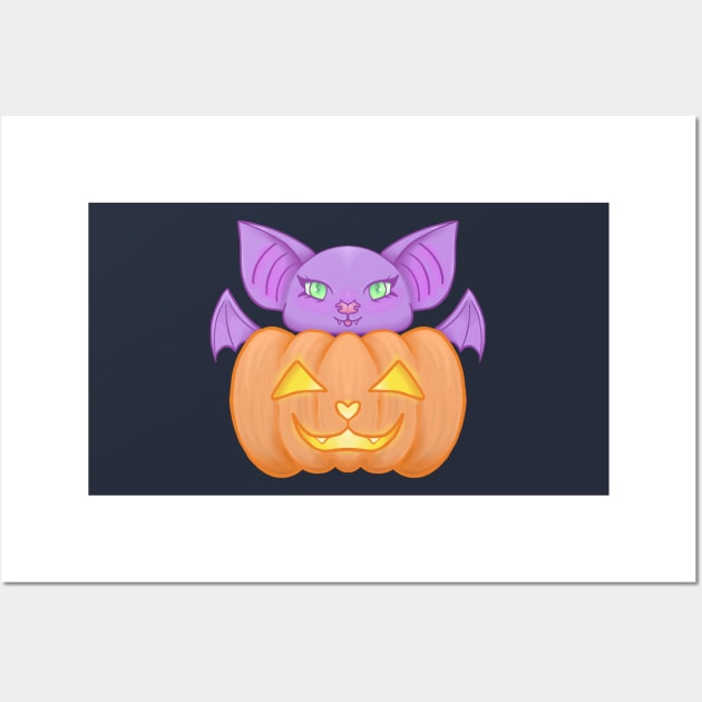 Bat-Kin, Halloween 2021 Design Wall Art by ZombieCheshire